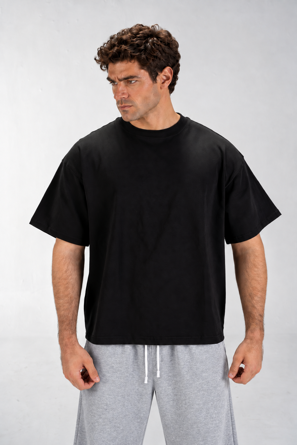 Men's Boxy T-Shirt (Black)