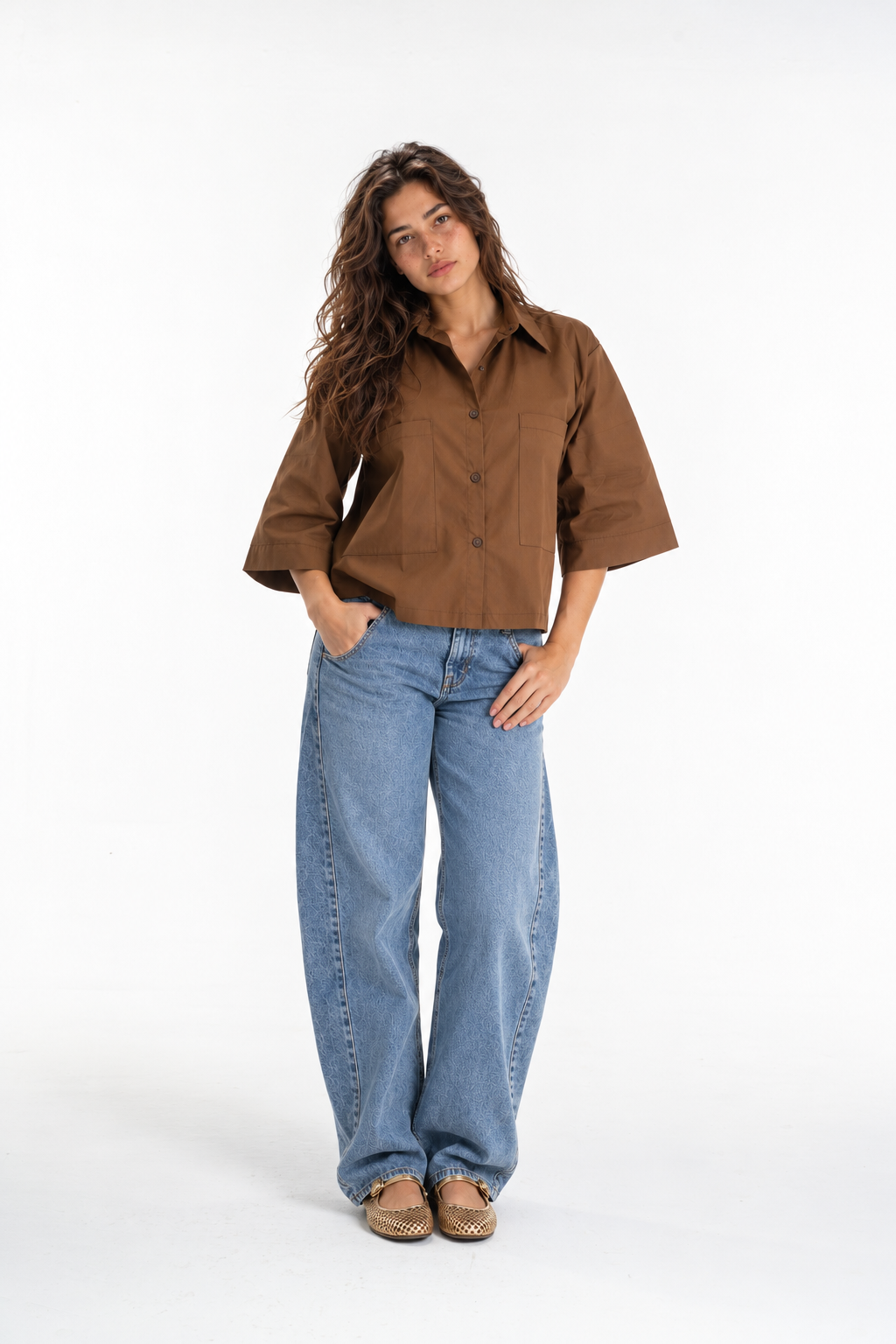 Boxy Buttoned-Up Shirt