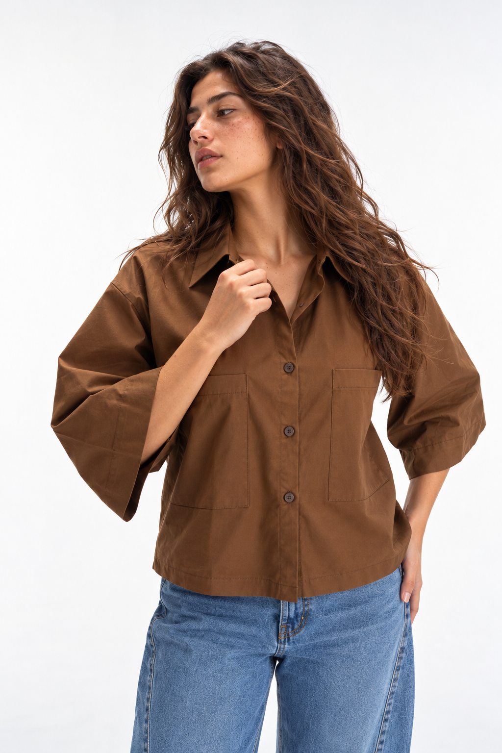 Boxy Buttoned-Up Shirt