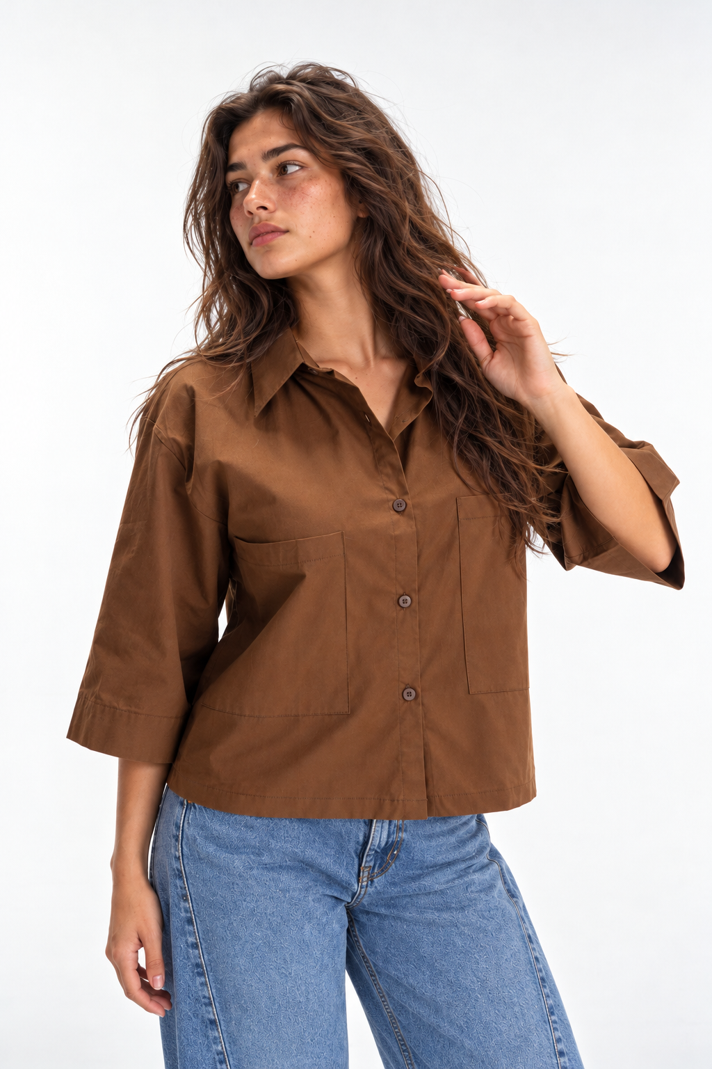 Boxy Buttoned-Up Shirt