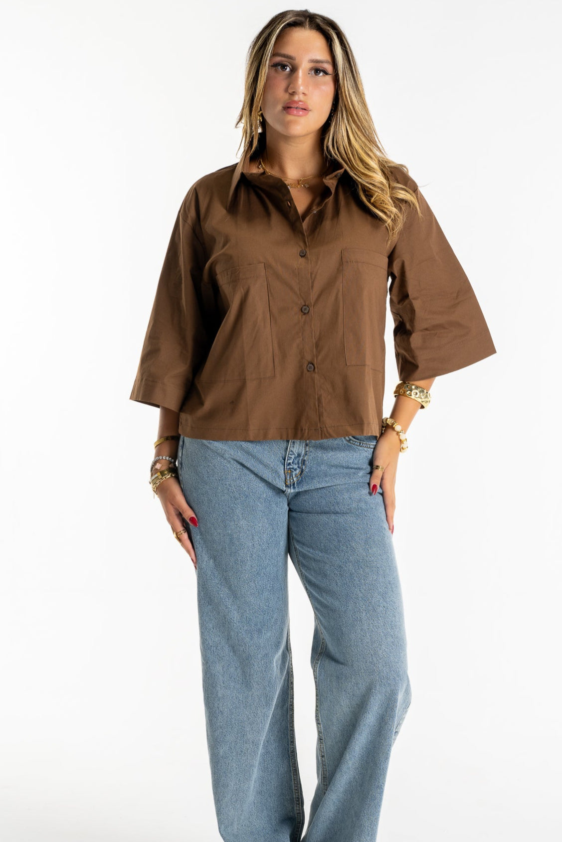 Boxy Buttoned-Up Shirt