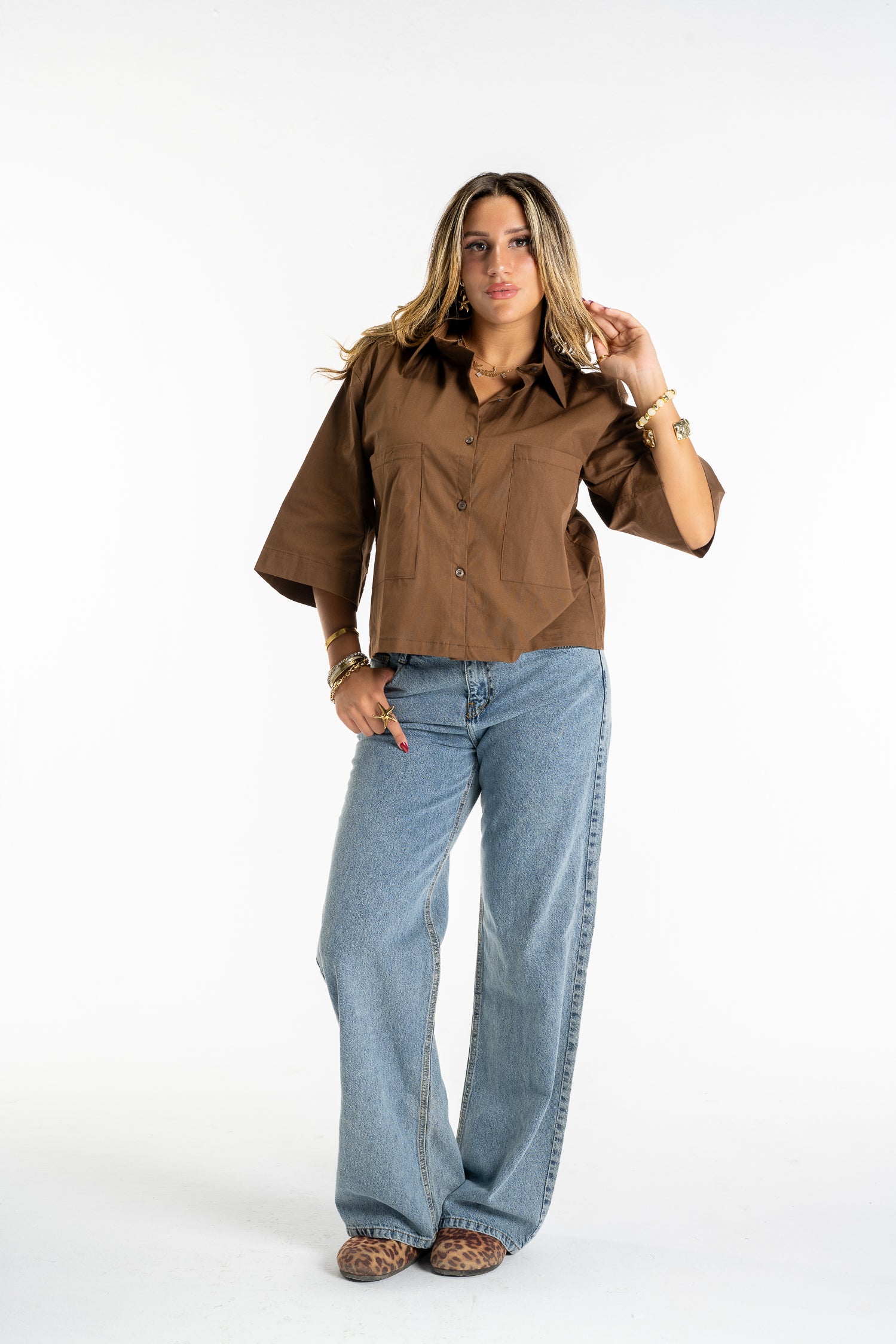 Boxy Buttoned-Up Shirt