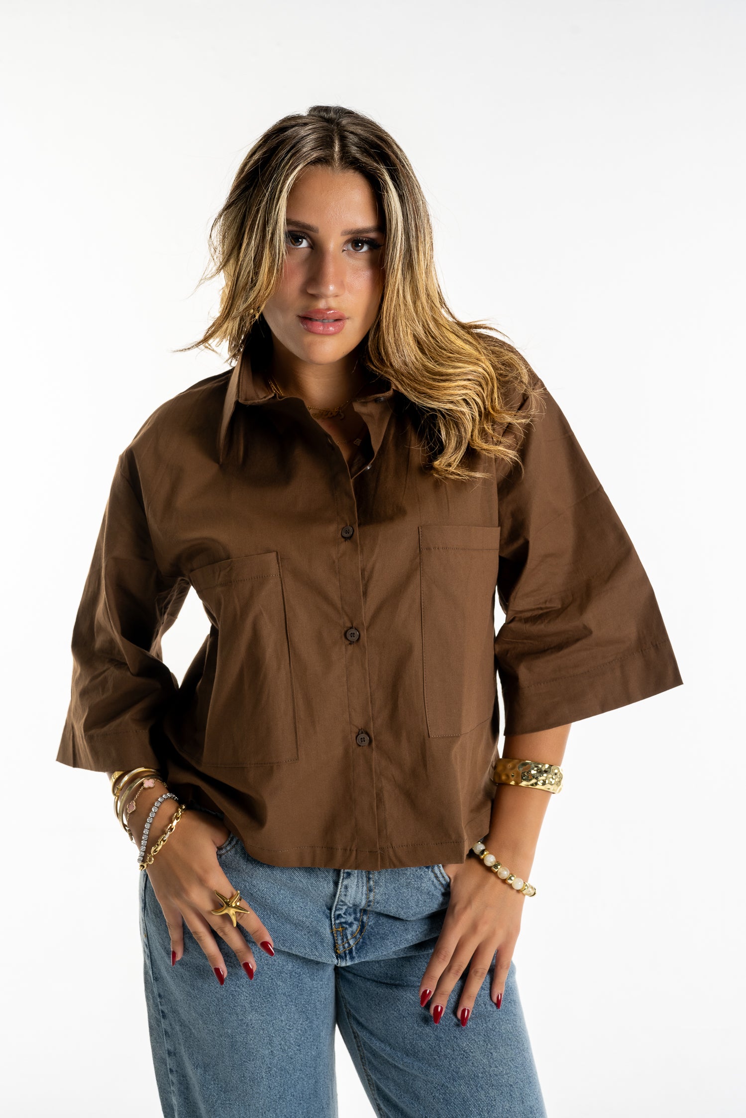 Boxy Buttoned-Up Shirt