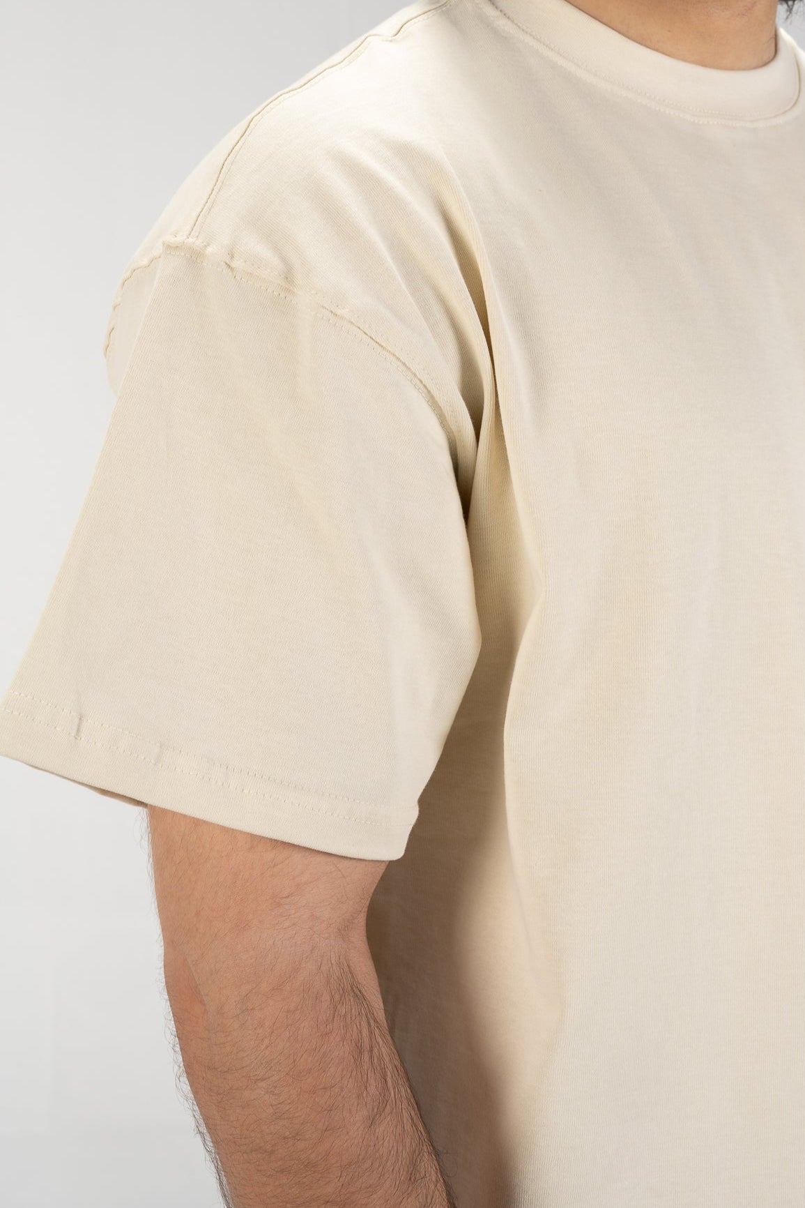 Men's Boxy T-Shirt (Beige)